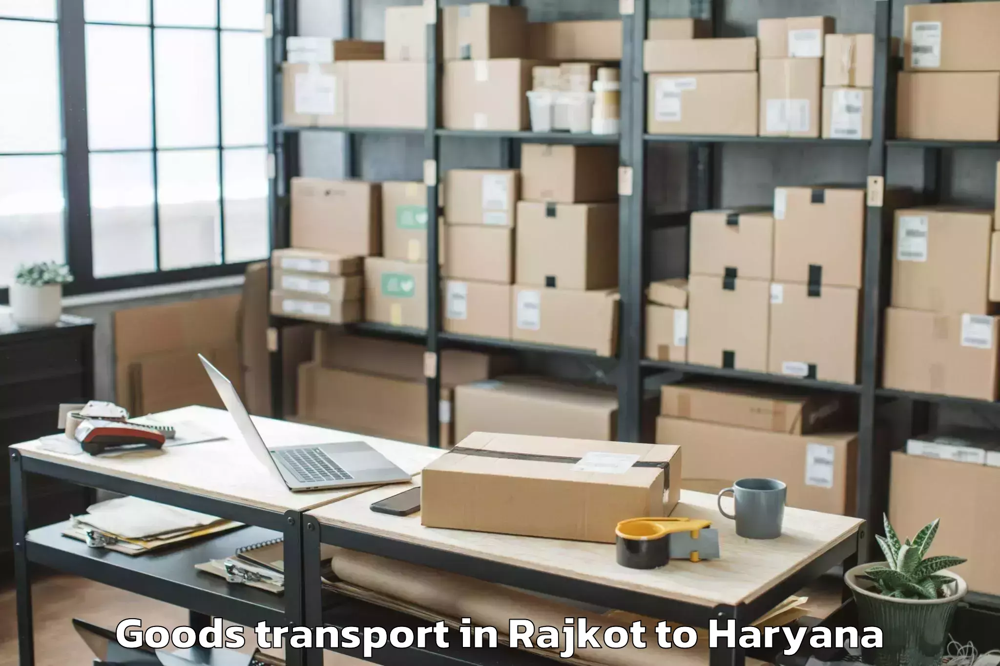 Professional Rajkot to Shahbad Goods Transport